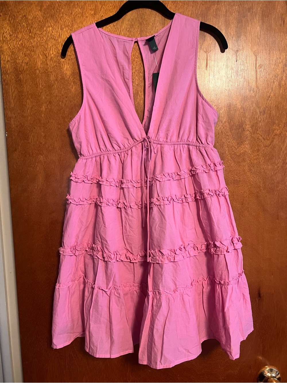 Wild Fable Pink Tiered Ruffle Mini Dress